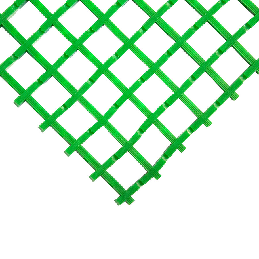 Zelená univerzální průmyslová protiskluzová olejivzdorná rohož (mřížka 22 x 22 mm) - délka 10 m, šířka 90 cm a výška 1,2 cm 