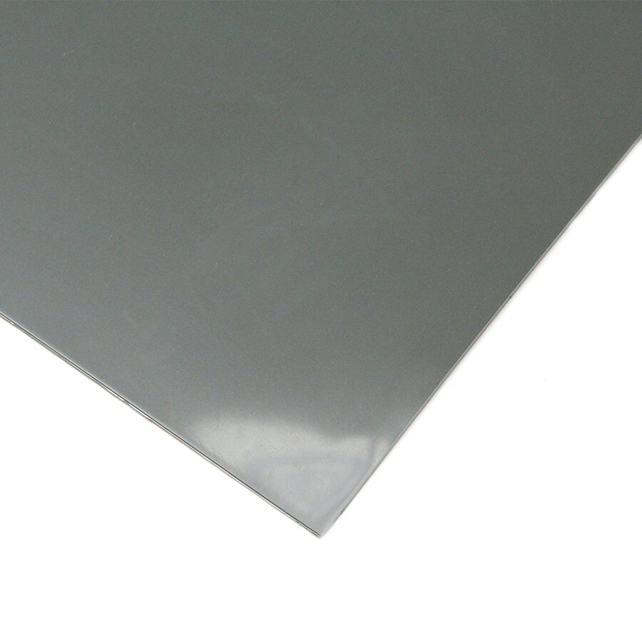 Šedá LDPE podlahová deska 2 rukojeti 4 díry "hladká" - délka 240 cm, šířka 120 cm, výška 0,4 cm