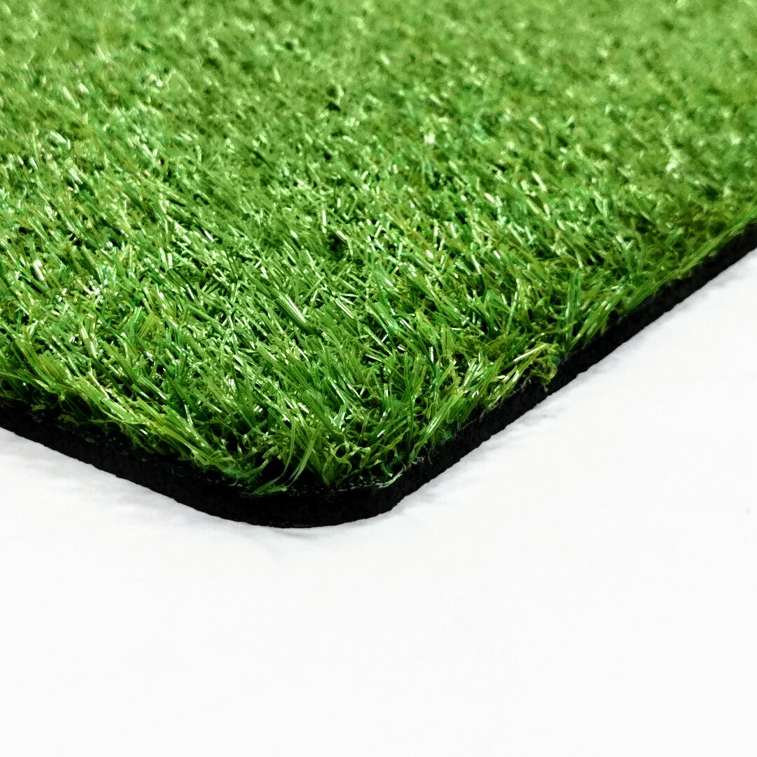 Zelená vstupní rohož z umělého trávníku FLOMA Grass - délka 39 cm, šířka 58 cm a výška 1 cm