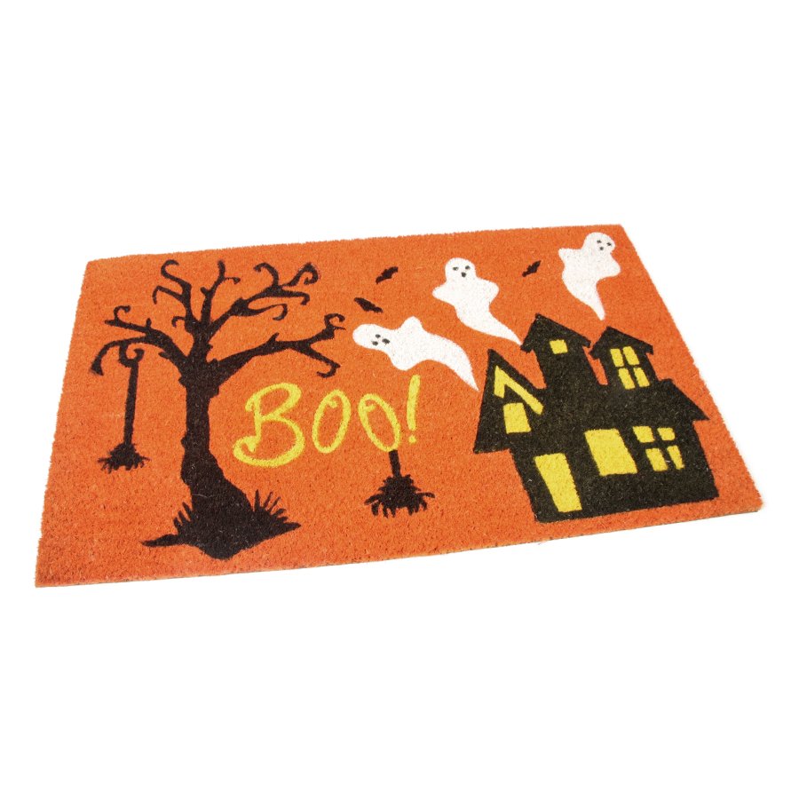 Kokosová vstupní venkovní čistící rohož Scary House, FLOMA - délka 45 cm, šířka 75 cm a výška 1,7 cm 