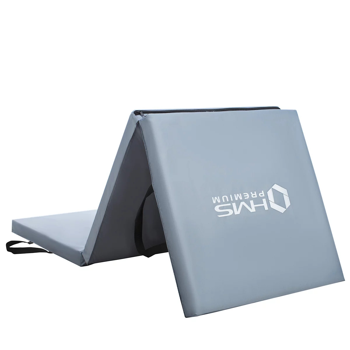 Šedá skládací žíněnka HMS Premium MGS02 - 180 x 60 x 5 cm