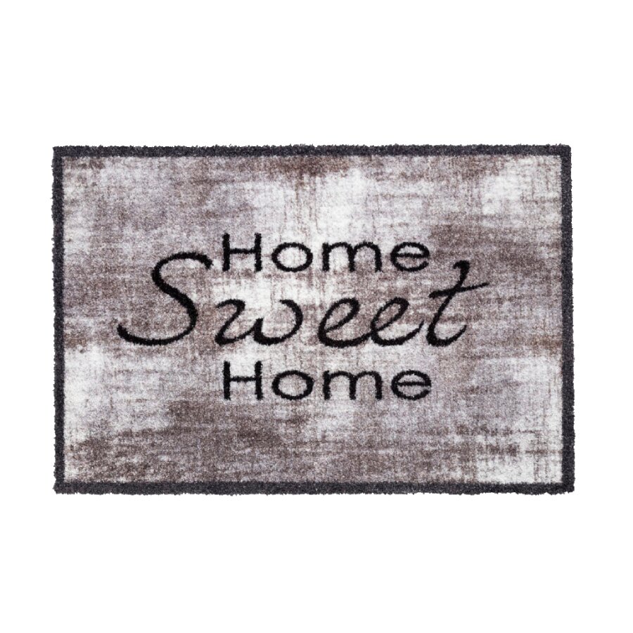 Vnitřní čistící pratelná vstupní rohož FLOMA Lima Home Sweet Home - 50 x 75 x 0,