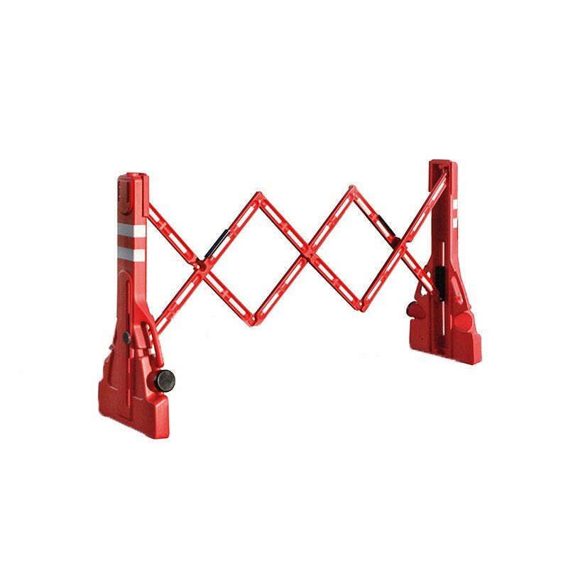 Bílo-červená plastová bariéra - délka 220 cm, výška 110 cm