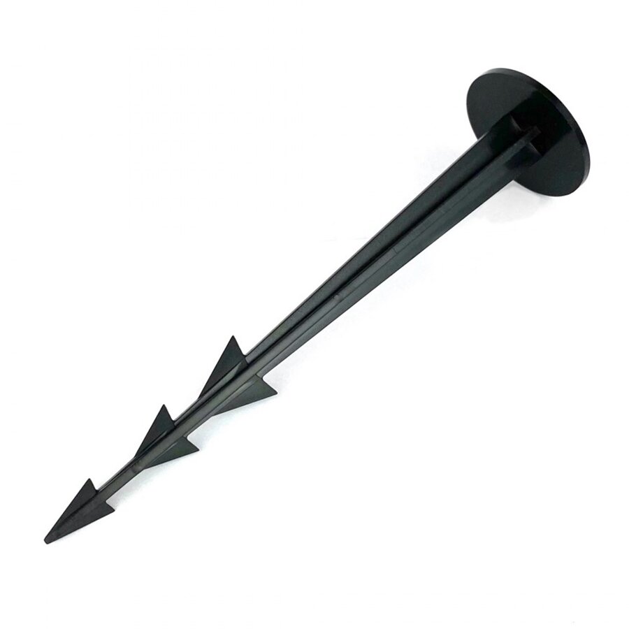 Černý plastový kotvící hřeb Pin - 15,5 cm
