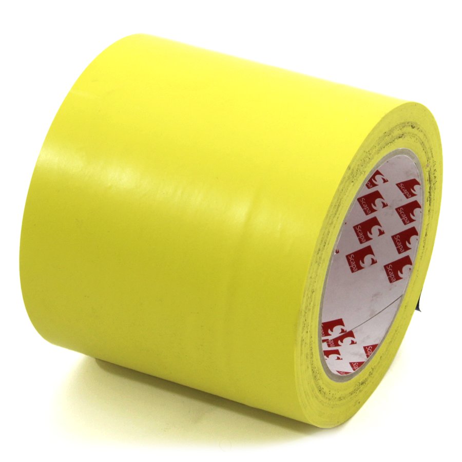 Žlutá vyznačovací páska Super - délka 33 m, šířka 10 cm