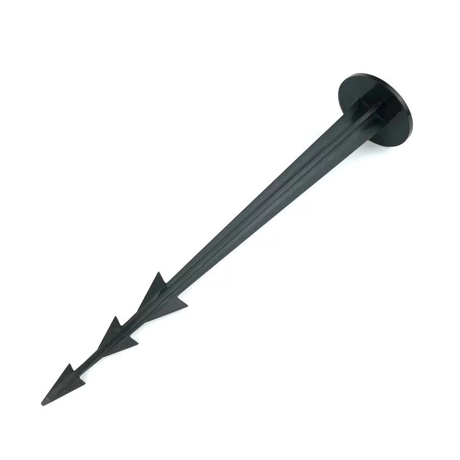 Černý plastový kotvící hřeb Pin - průměr 3,7 cm x 18 cm