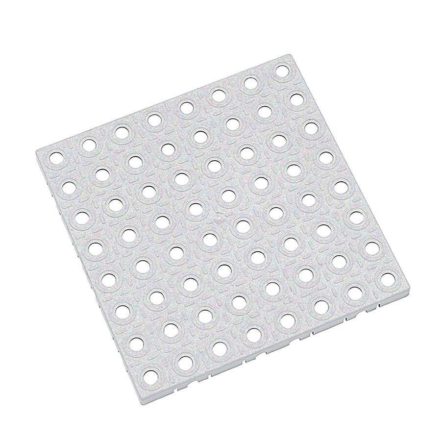 Šedá polypropylenová dlažba AvaTile AT-HRD Recy - délka 25 cm, šířka 25 cm a výška 1,6 cm