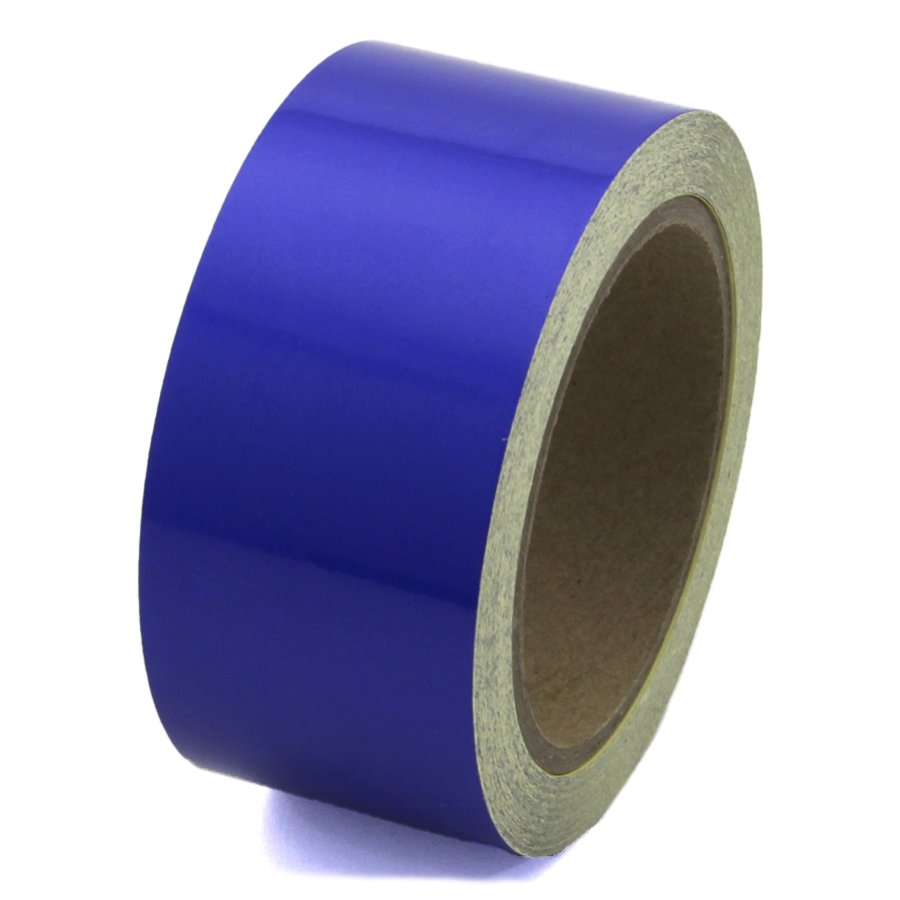 Modrá reflexní samolepící výstražná páska - délka 15 m, šířka 5 cm