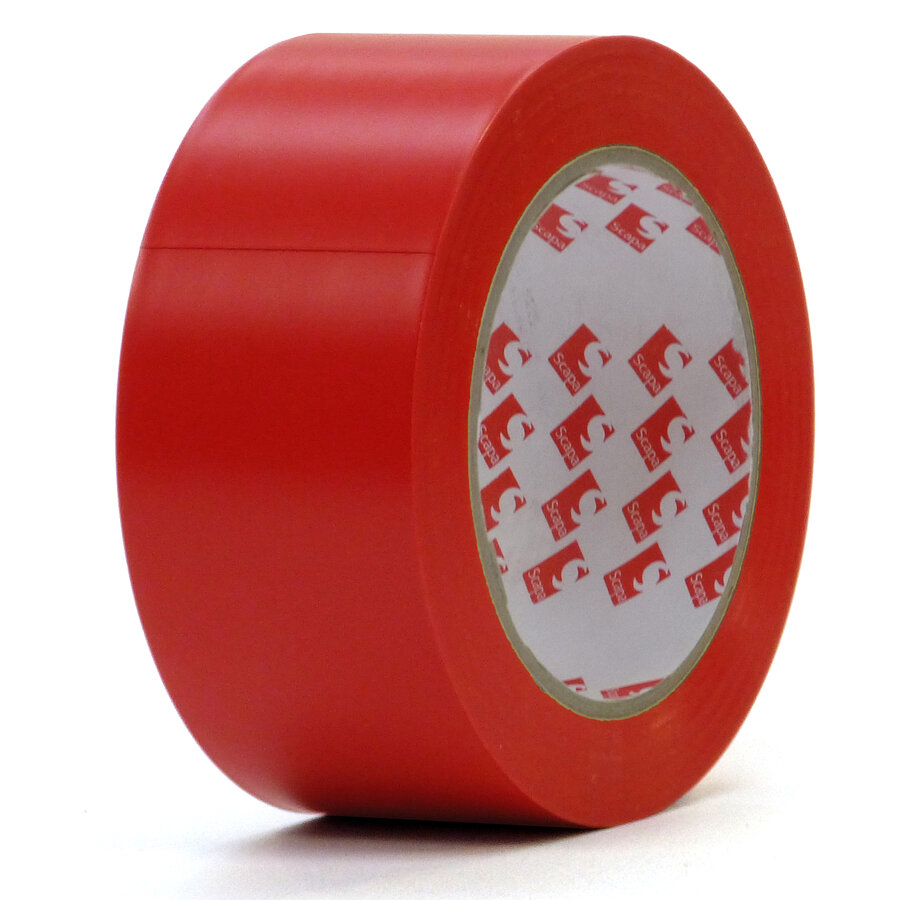 Červená vyznačovací páska Super - délka 33 m, šířka 5 cm