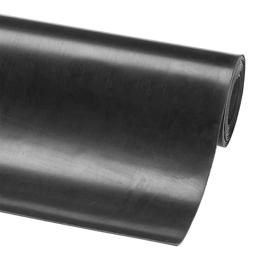 Černá protiskluzová průmyslová hladká rohož (metráž) Rib ‘n’ Roll - 10 m x 100 c