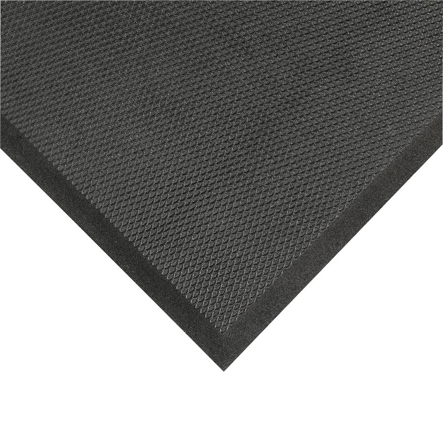 Černá protiúnavová olejivzdorná rohož Posture Mat - délka 60 cm, šířka 51 cm a výška 1,9 cm 