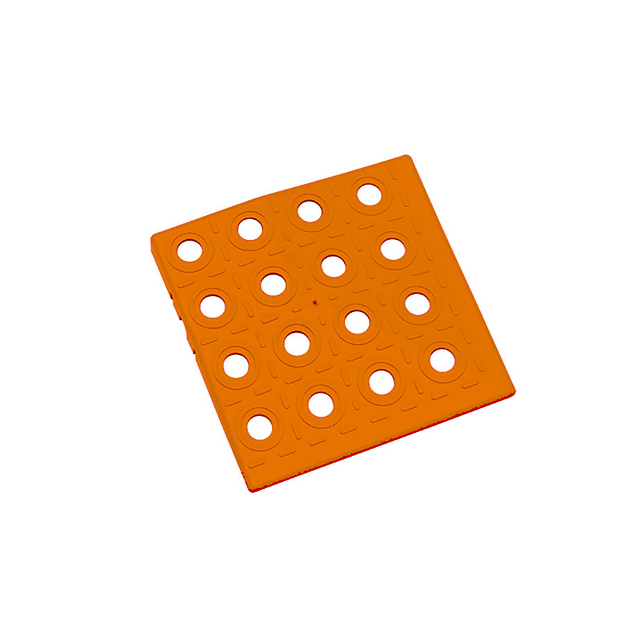 Oranžový plastový roh AT-HRD, AvaTile - délka 13,7 cm, šířka 13,7 cm a výška 1,6 cm 