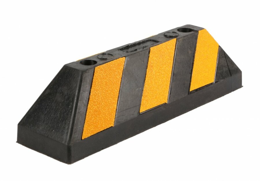 Černo-žlutý bezpečnostní parkovací doraz - délka 55 cm, výška 15 cm