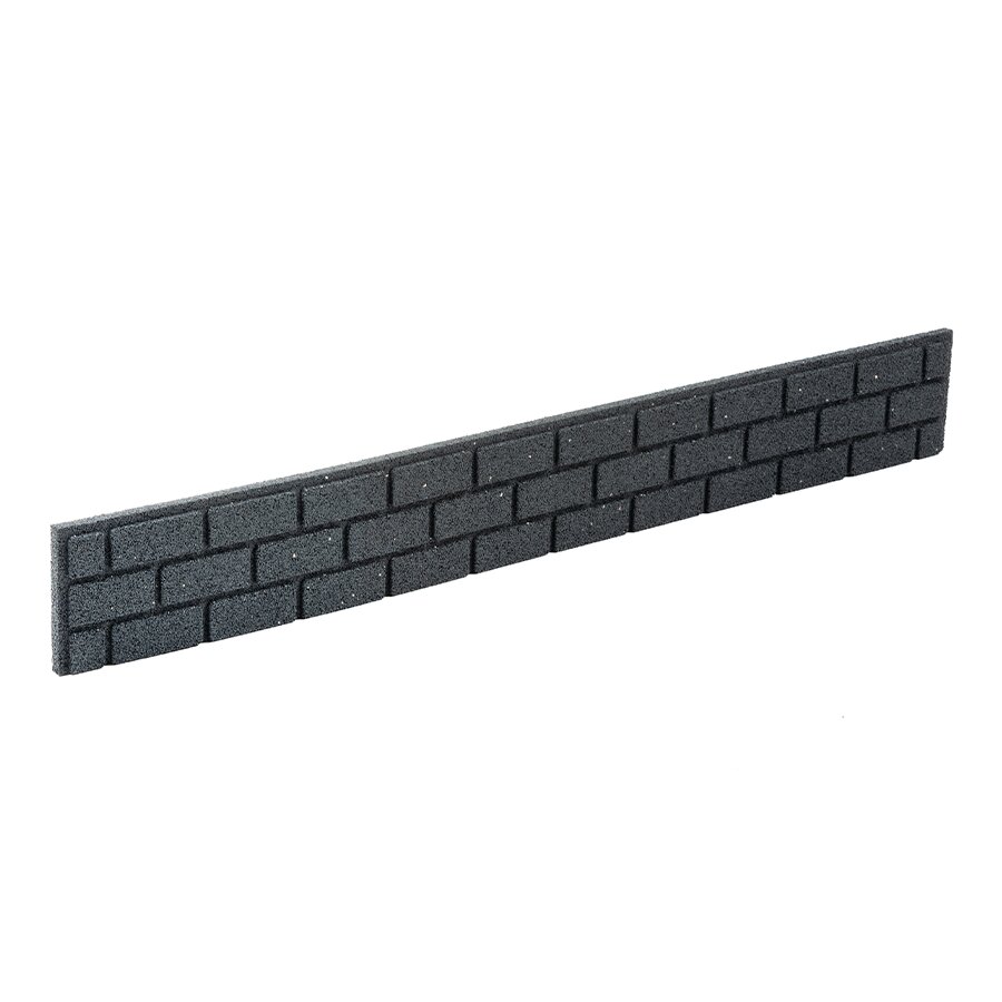 Šedý gumový zahradní obrubník FLOMA Bricks - 120 x 2 x 9 cm