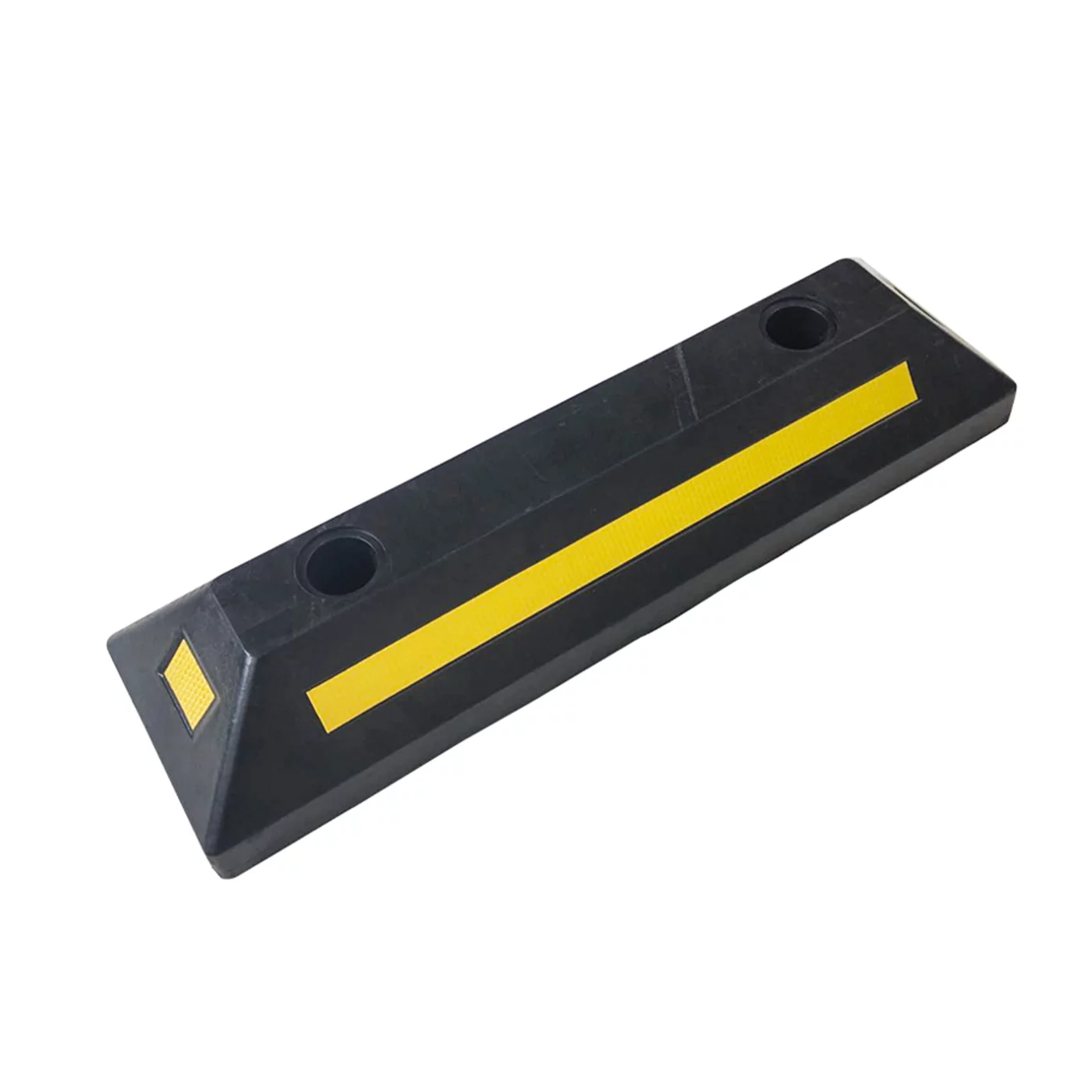 Černo-žlutý gumový parkovací doraz FLOMA WS71 - 54 x 15 x 10 cm