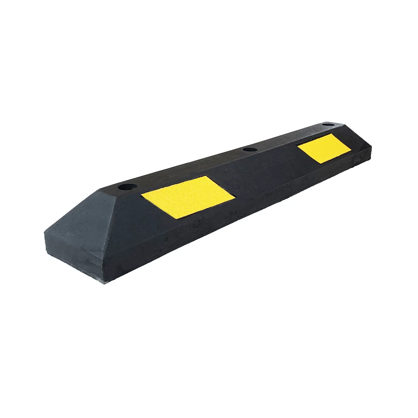 Černo-žlutý plastový reflexní parkovací doraz FLOMA PS-02 - 90 x 15 x 10,5 cm