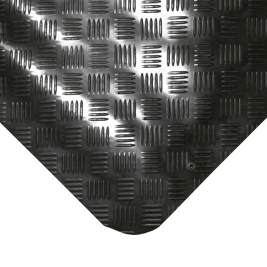 Černá gumová protiúnavová olejivzdorná ESD antistatická průmyslová rohož - 60 x