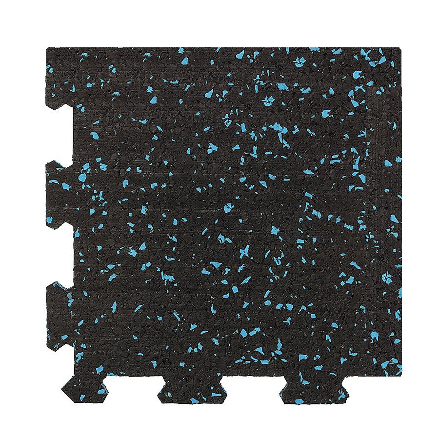 Různobarevná pryžová (10% EPDM PREMIUM) modulární deska (roh) SF1100, FLOMA - délka 95,6 cm, šířka 95,6 cm a výška 2 cm 