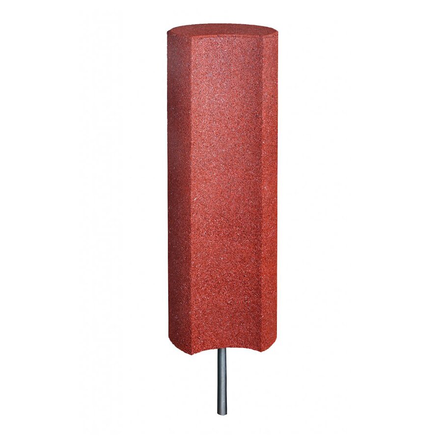 Červená gumová palisáda - průměr 25 cm, výška 80 cm