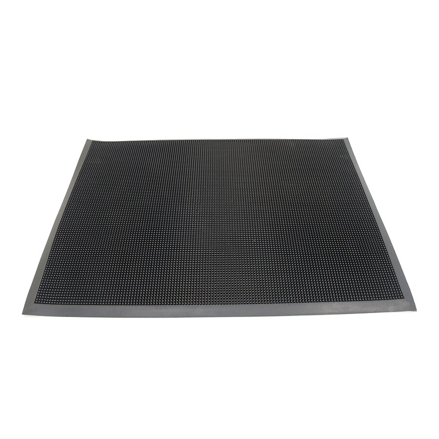 Gumová venkovní čistící vstupní rohož FLOMA - délka 60 cm, šířka 80 cm a výška 2,2 cm