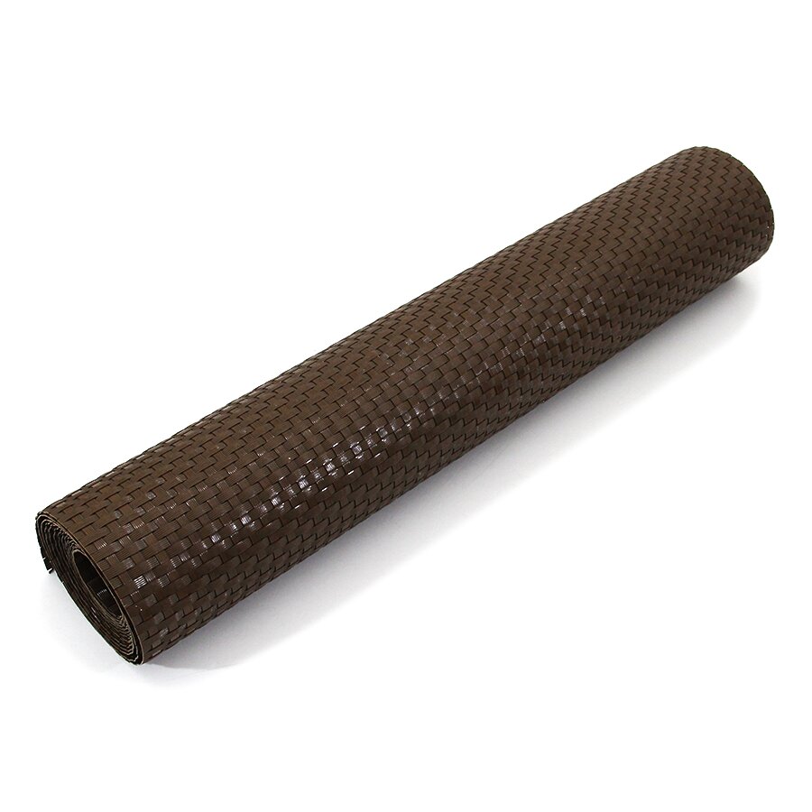Plastová ratanová stínící rohož "umělý ratan" (role) (tmavý ořech) - délka 500 cm, výška 75 cm