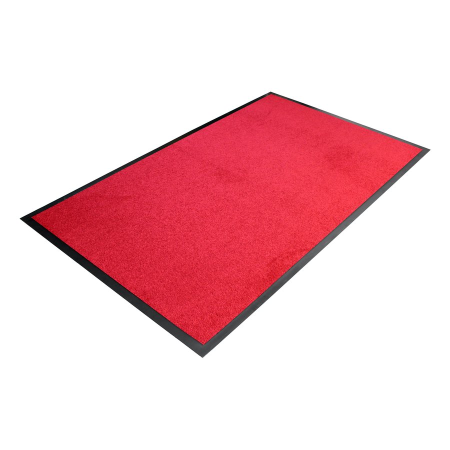 Červená textilní vstupní rohož - délka 90 cm, šířka 150 cm, výška 0,7 cm