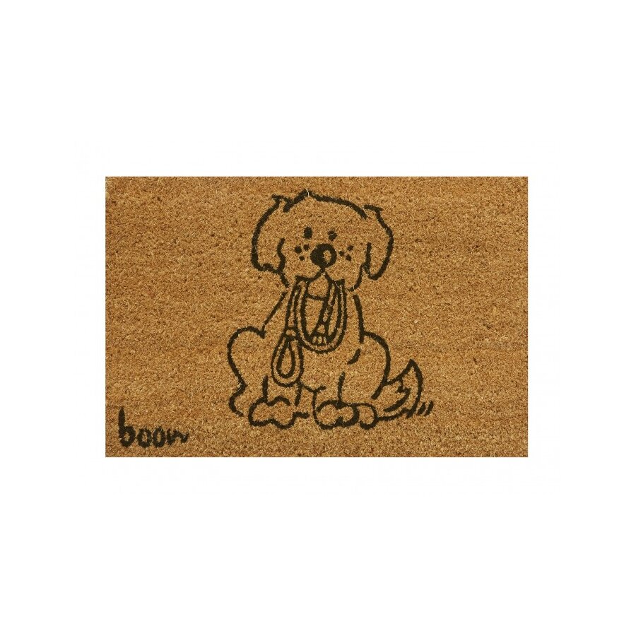 Kokosová čistící venkovní vstupní rohož FLOMA Puppy - 40 x 60 x 1,4 cm