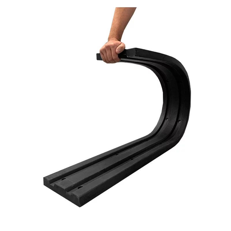 Černá gumová extra odolná ochrana zdí, stěn (nárazník) - 100 x 20 x 3 cm