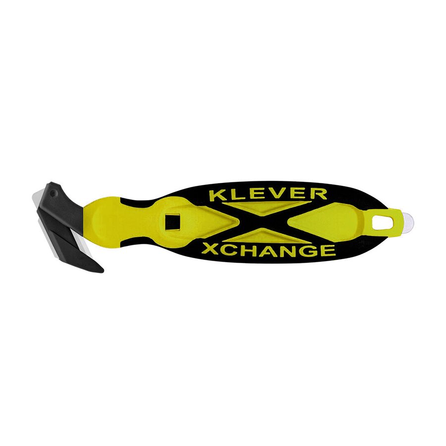 Žlutý plastový bezpečnostní nůž KLEVER XCHANGE XC-35