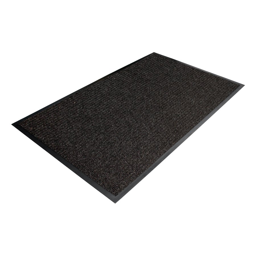 Černá textilní vstupní rohož - délka 120 cm, šířka 180 cm, výška 0,6 cm