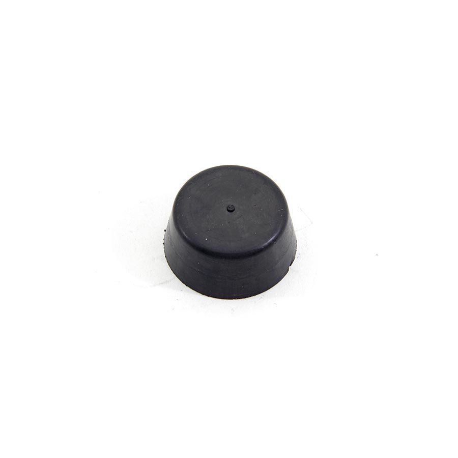 Černý gumový doraz návlečný pro hlavu šroubu FLOMA - průměr 2,8 cm x 1,3 cm