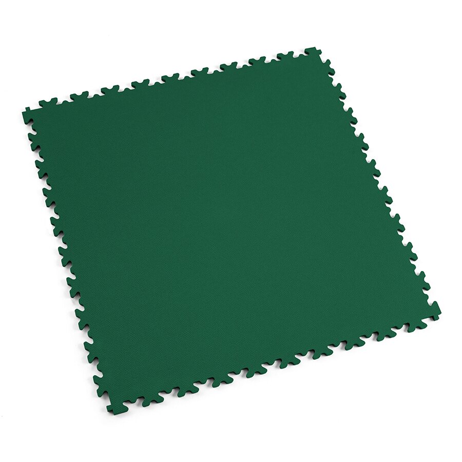 Zelená PVC vinylová zátěžová dlažba Fortelock Industry ESD (kůže) - délka 51 cm, šířka 51 cm, výška 0,7 cm