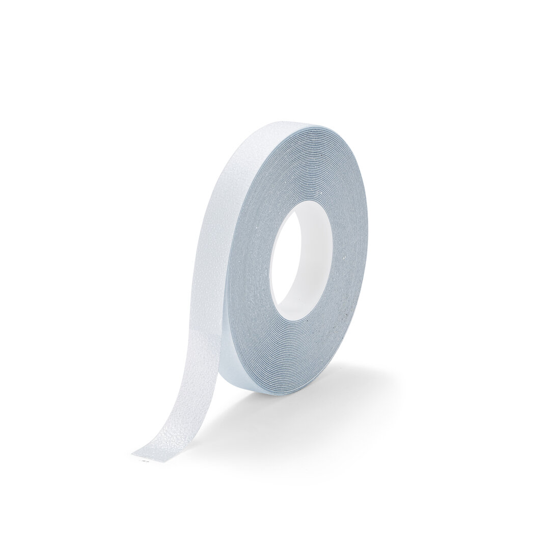 Průhledná plastová voděodolná protiskluzová páska FLOMA Super Resilient - délka 18,3 m, šířka 2,5 cm, tloušťka 1,3 mm