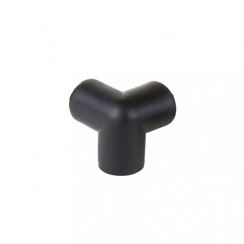 Černá elastická ochrana rohů zdí a stěn "typ A" - 4 x 5 x 6,5 cm