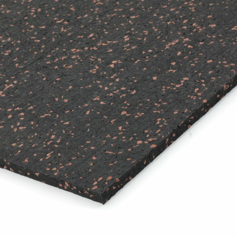 Černo-červená podlahová guma (deska) FLOMA IceFlo SF1100 - 200 x 100 x 0,8 cm