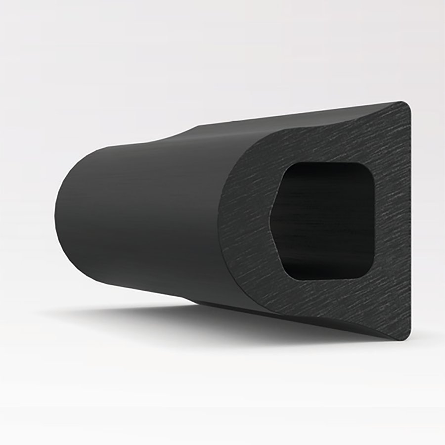 Pryžový nárazový ochranný pás (svodidlo) FLOXO - délka 300 cm, výška 7,5 cm a tloušťka 6,75 cm 